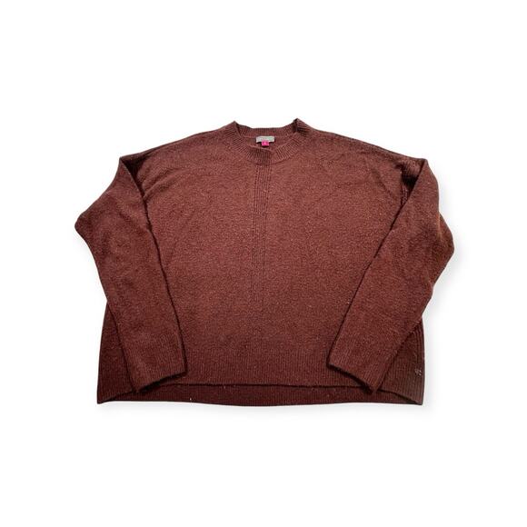 Vince Camuto Women Sweater Medium Acrylic Blend Pullover Magenta Long Sleeve 391 - Picture 1 of 7